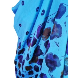 A táncoló lótusz szirmai – türkiz kék kendő A táncoló lótusz szirmai – türkiz kék kendő