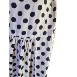 Pöttyök tánca – bohém nadrág műselyemből Pöttyök tánca – bohém nadrág műselyemből