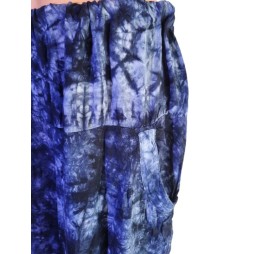 Kék batikolt harmónia – pamut nadrág szabad léleknek