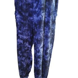 Kék batikolt harmónia – pamut nadrág szabad léleknek