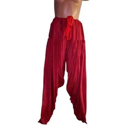 Piros keleti stílusú táncnadrág