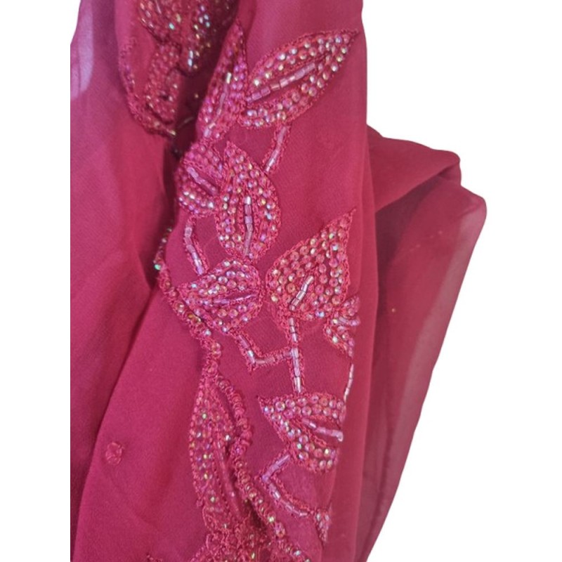 Piros köves muszlin kendő Piros köves muszlin kendő