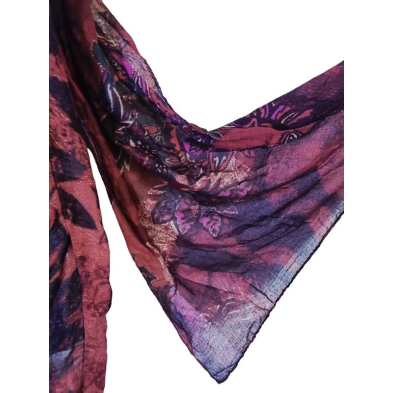 Bordó-fekete absztrakt kendő Bordó-fekete absztrakt kendő