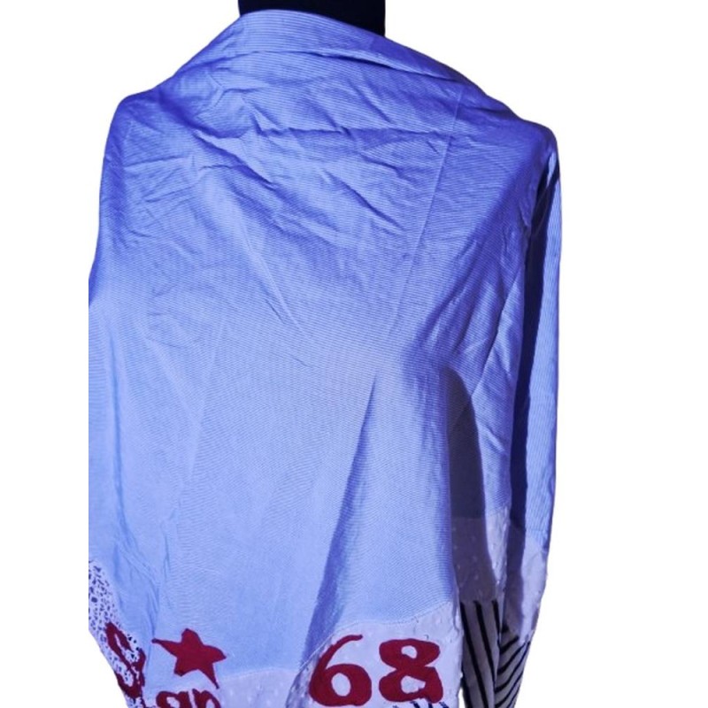 Bohém pamut vállkendő rojtos szegéllyel Bohém pamut vállkendő rojtos szegéllyel