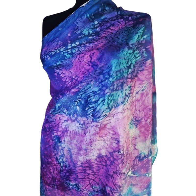 Színes hernyóselyem kendő 90x90 cm Színes hernyóselyem kendő 90x90 cm