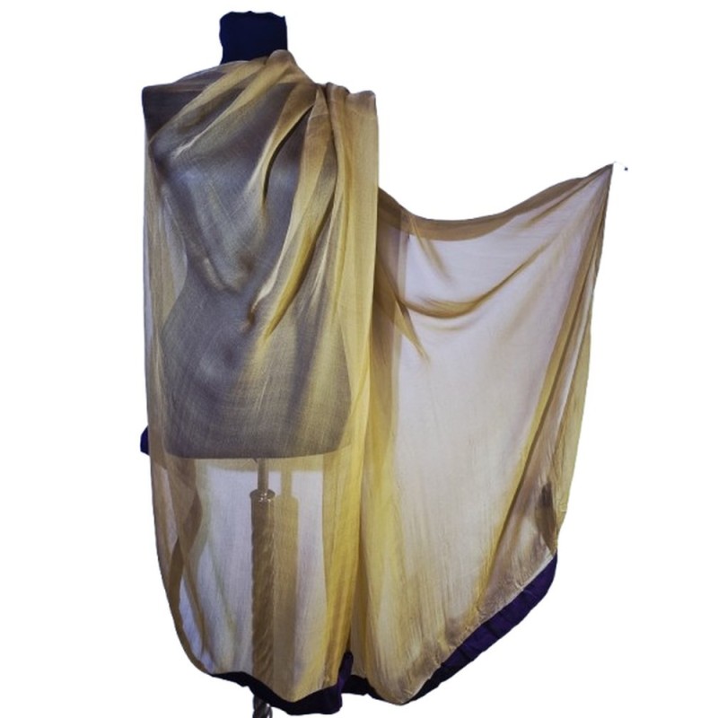 Indiai mustársárga muszlin kendő Indiai mustársárga muszlin kendő