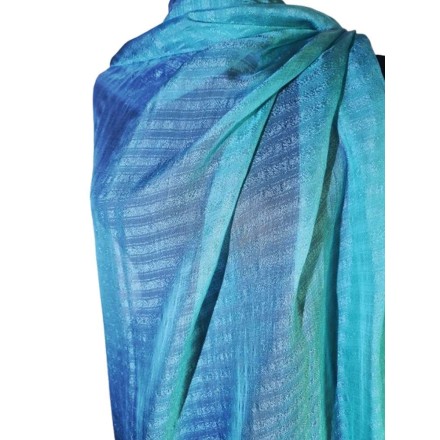 Türkiz nagy kendő spirituális stílusban