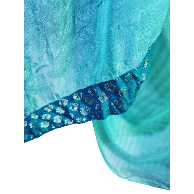 Türkiz nagy kendő spirituális stílusban