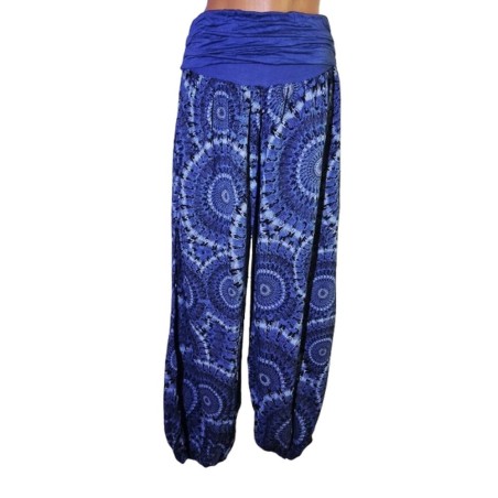 Mandala mintás kék nadrág