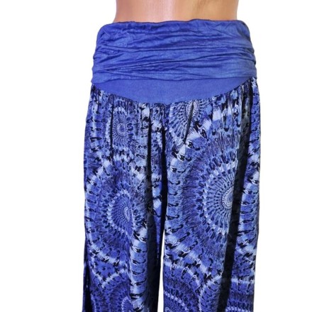 Mandala mintás kék nadrág