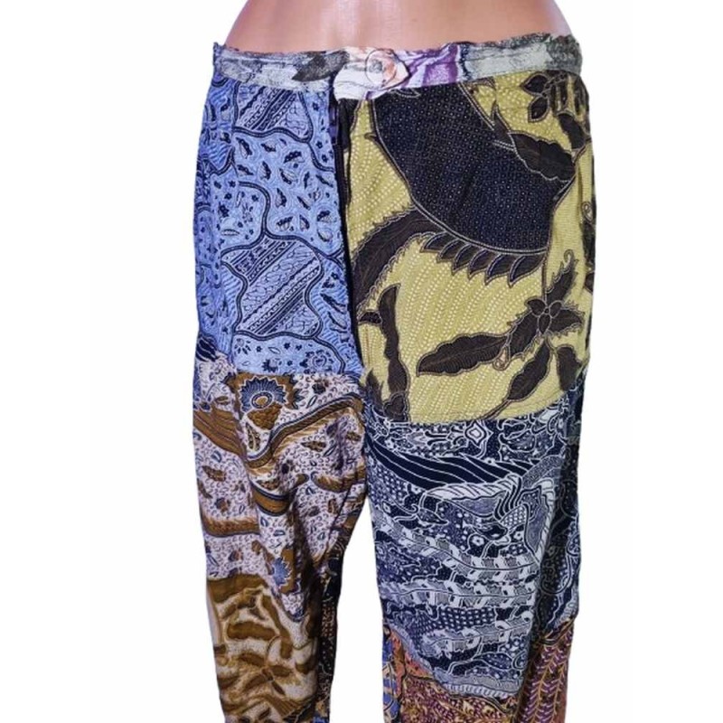 Színes patchwork hippie nadrág
