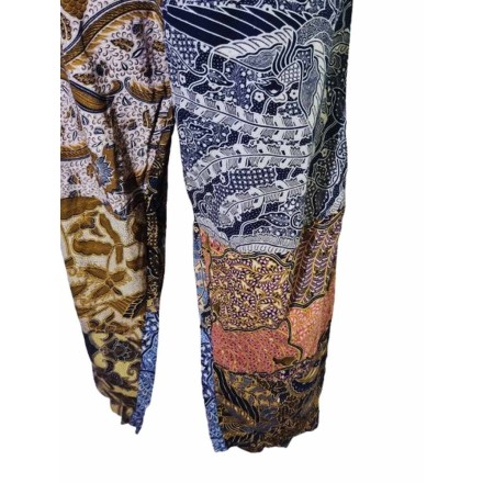 Színes patchwork hippie nadrág