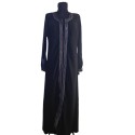 Fekete flitteres abaya ruha