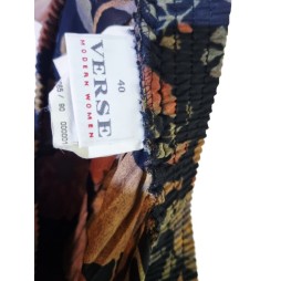 Vintage retró szoknya – őszi virágmintás, lenge esésű darab Vintage retró szoknya – őszi virágmintás, lenge esésű darab