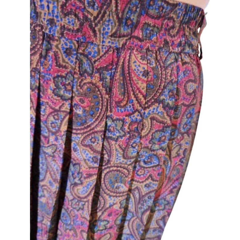 Mintás vintage szoknya – klasszikus redőzött fazon Mintás vintage szoknya – klasszikus redőzött fazon