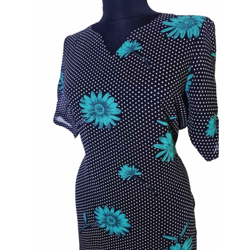 Fekete-türkiz indiai felső