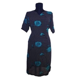 Tündérkert virága – fekete-türkiz indiai felső