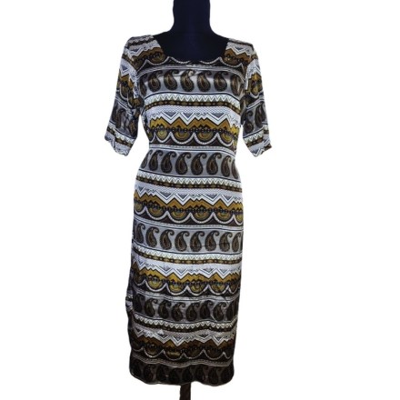 Barna mintás indiai felső