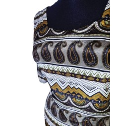 A fűszer útján – barna mintás indiai felső