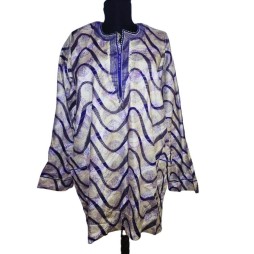 Afrikai mintás férfi pamut felső