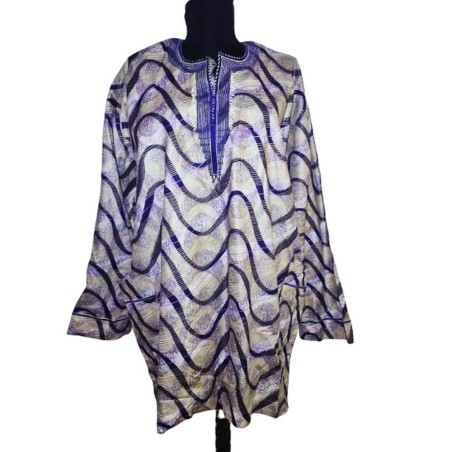 Afrikai mintás férfi pamut felső