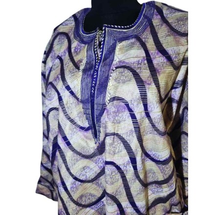 Afrikai mintás férfi pamut felső