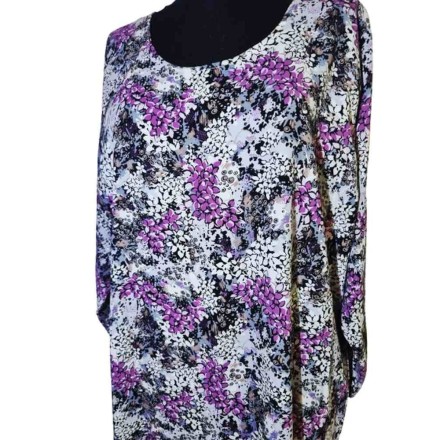 Színes virágmintás hosszú felső