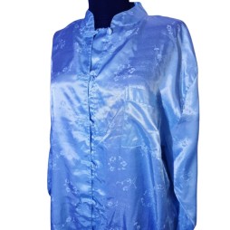 Égkék harmónia – kínai stílusú kevertszálas kabát