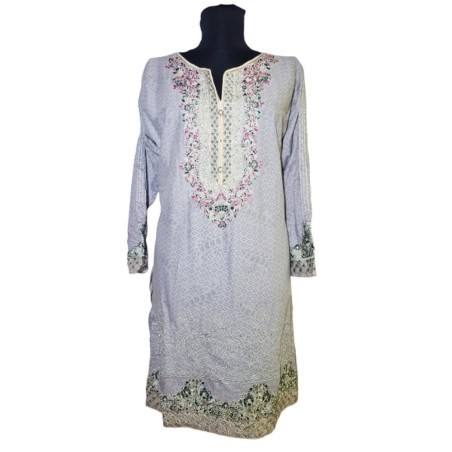 Hímzett indiai pamut felső