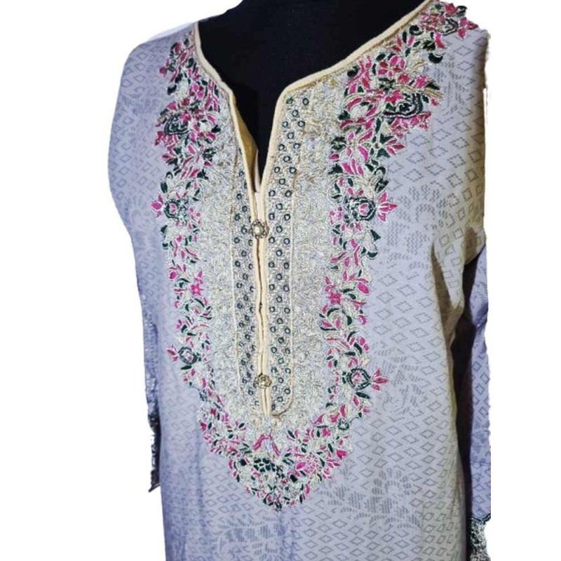 Hímzett indiai pamut felső Hímzett indiai pamut felső