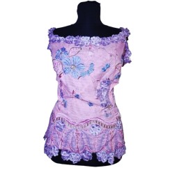 Afrikai virágvarázs – hímzett gyöngyös felső Afrikai virágvarázs – hímzett gyöngyös felső