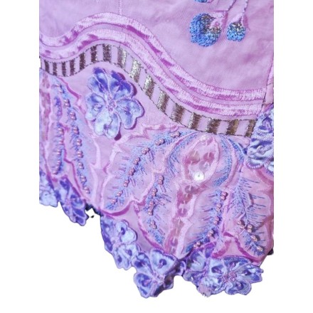 Afrikai hímzett gyöngyös felső