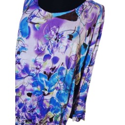 Lila harmónia – virágmintás pamut ruha Lila harmónia – virágmintás pamut ruha