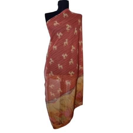 Színes indiai viszkóz kendő