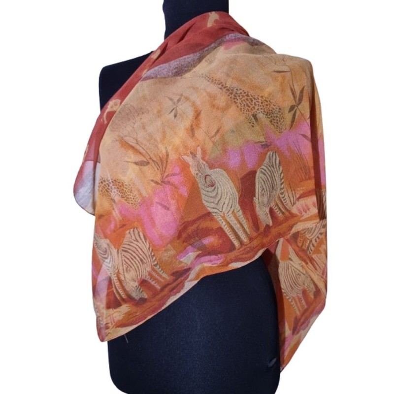 Színes indiai viszkóz kendő