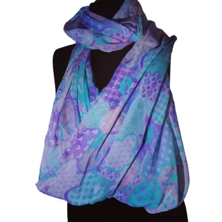 Színes mintás körsál