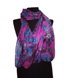 Sokszínű virág mintás körkendő