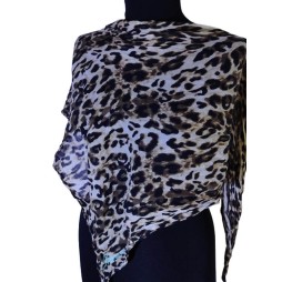 Vad ritmus és puha érintés – mintás pamut vállkendő