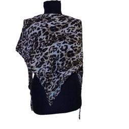 Mintás pamut vállkendő 180x80 cm