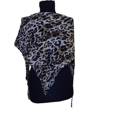 Mintás pamut vállkendő 180x80 cm