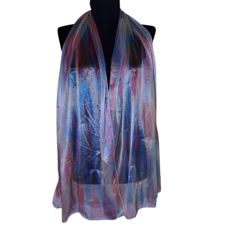 Sokszínű könnyű kendő lágy eséssel