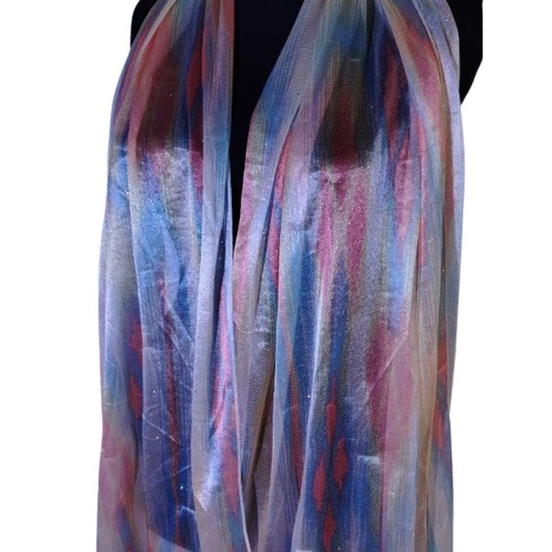 Sokszínű könnyű kendő lágy eséssel