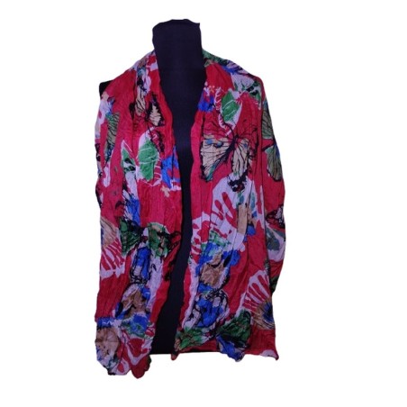 Sokszínű virágmintás kendő