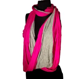 Pink és hamuszürke ölelés – GAP körsál